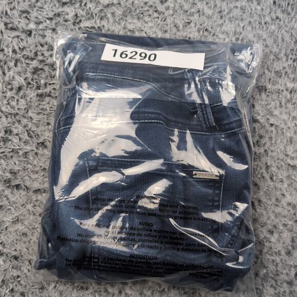 Prana Jeans Women 6 Blue Slim Ankle Stretch Normcore Preppy Distressed Casual - Picture 10 of 10